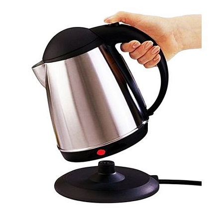Lyons Stainless Steel Electric Kettle - 1.8 Litres - Silver & Black